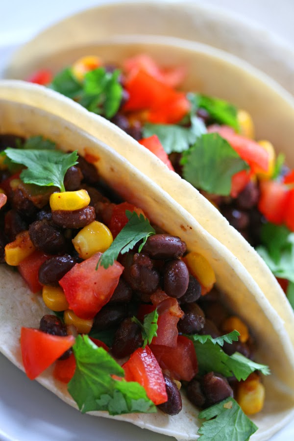 10 Minute Black Bean Taco Recipe Low Fat Vegan 10 Minute Black Bean Taco Recipe Low Fat Vegan