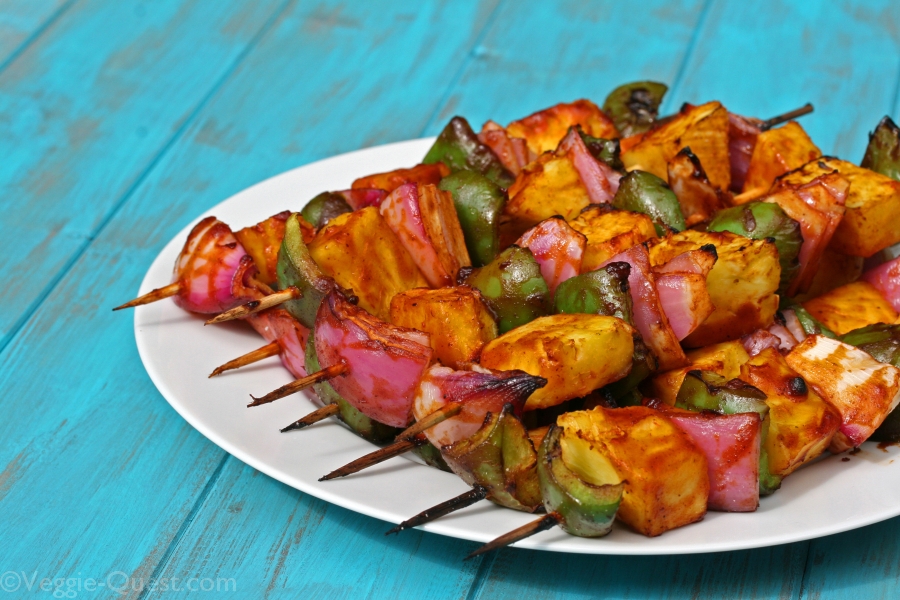 Barbecued Vegetable Kebabs