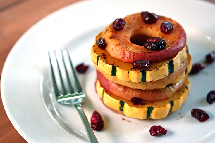 Roasted delicata squash - delicious plant-based fare