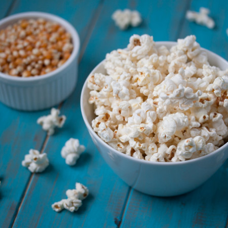 Oil Free Microwave Popcorn