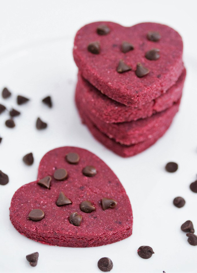 Skinny No Bake Red Velvet Cookies (Gluten Free, Vegan)