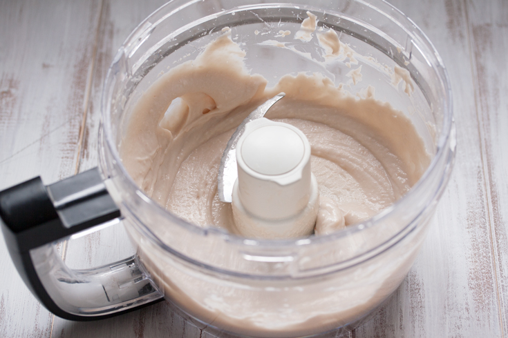 Homemade Cadbury Creme Egg Filling in food processor