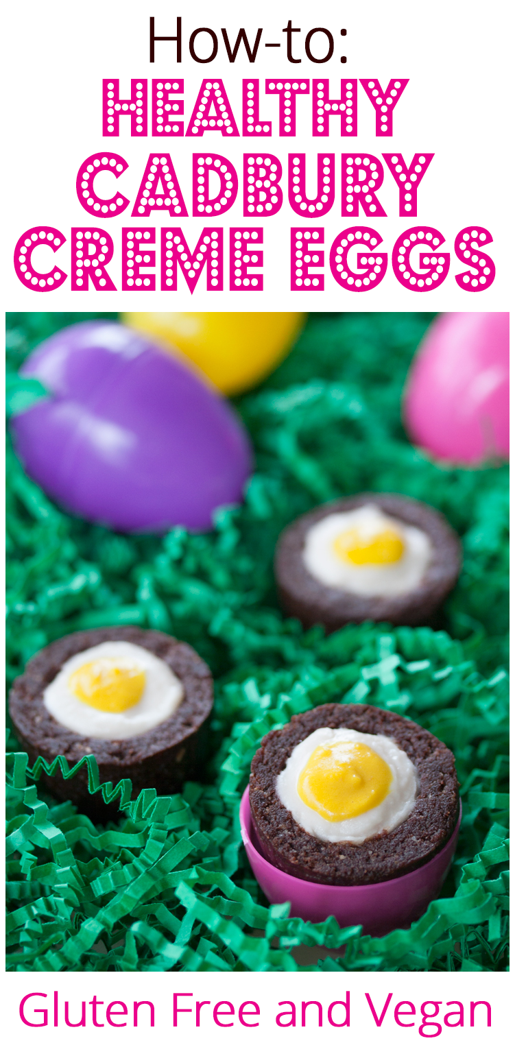 Healthy Homemade Cadbury Creme Eggs - Gluten Free and Vegan Too