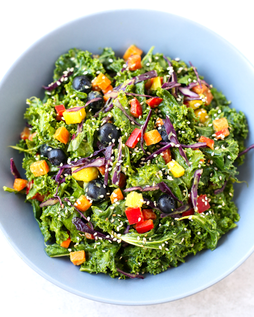 Oil-free-rainbow-kale-salad-2