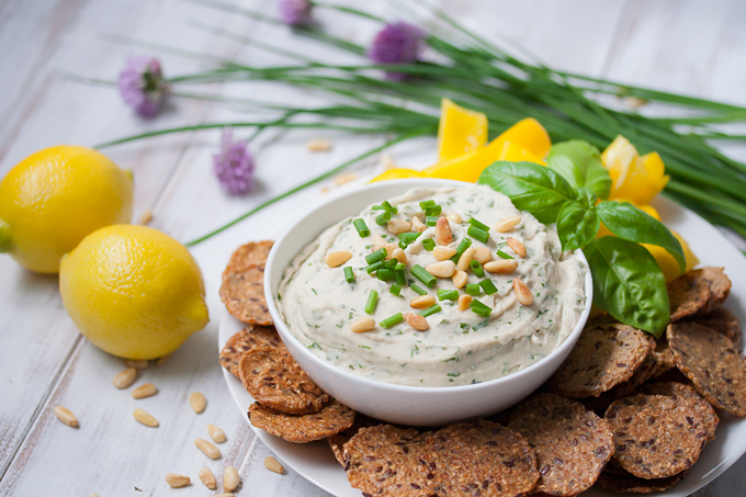 White Bean Dip with Basil and Lemon