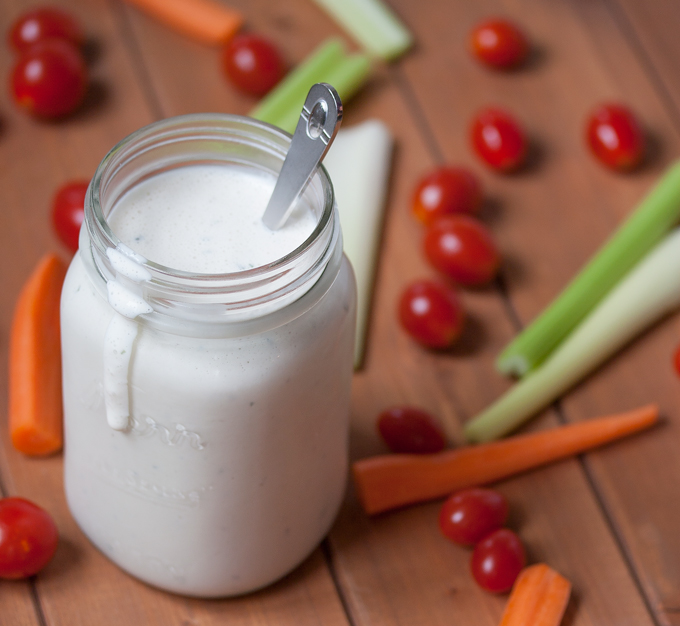 Copycat Hidden Valley Ranch Dressing - Vegan, Oil Free, and Gluten Free! All you need is 5 minutes and a blender.