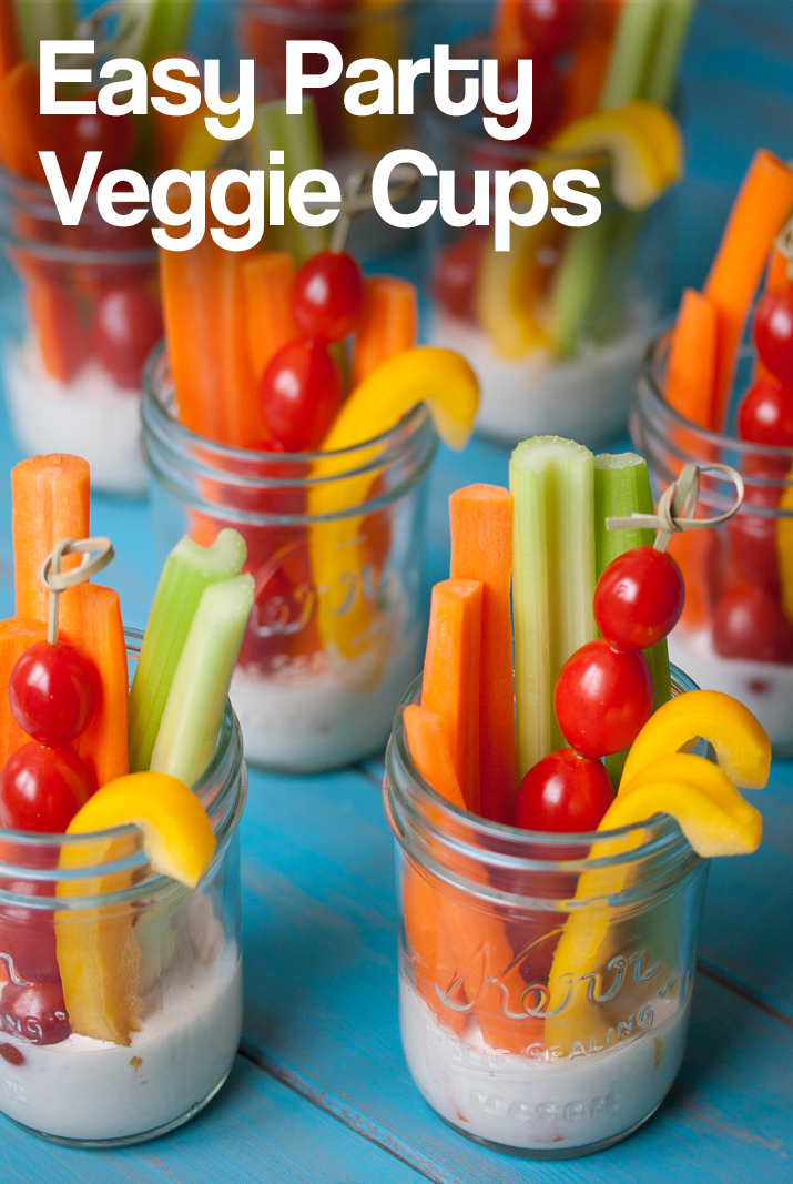 Easy Veggie Party Cups