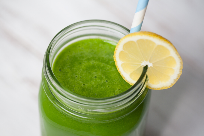 A glass of sunshine! Fresh, anti-inflammatory green juice is good for what ails you. (And tastes great, too.)