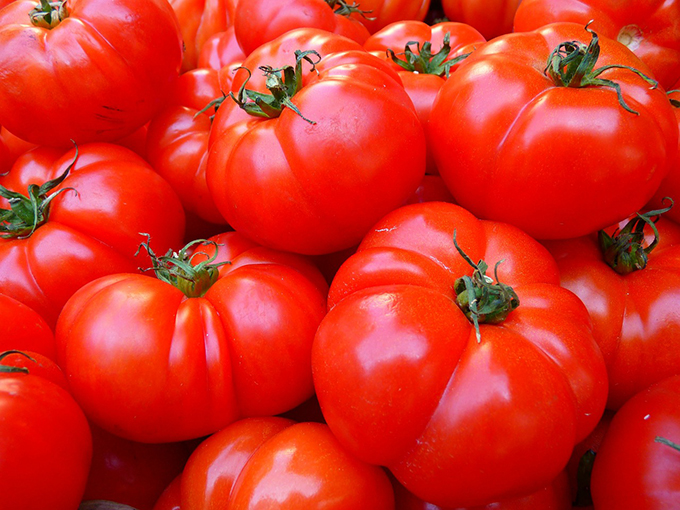Tomatoes contain a healthy dose of iron