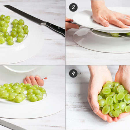 How to slice a cup of grapes in 10 seconds + 6 more cooking hacks from Veggie Quest!