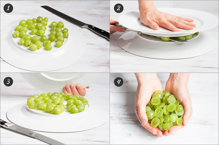 How to slice a cup of grapes in 10 seconds + 6 more cooking hacks from Veggie Quest!