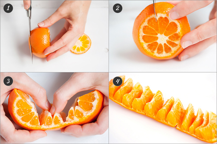 Unravel a tangerine + 6 more cooking hacks from www.Veggie-Quest.com!