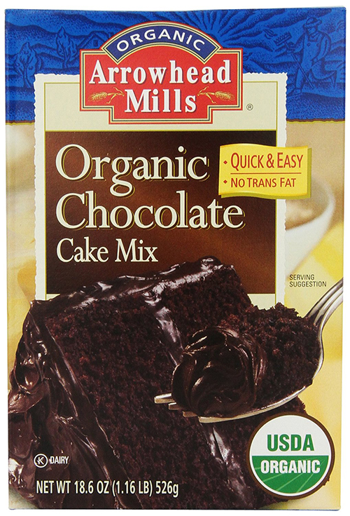 2-Ingredient pumpkin cake with arrowhead mills cake mix