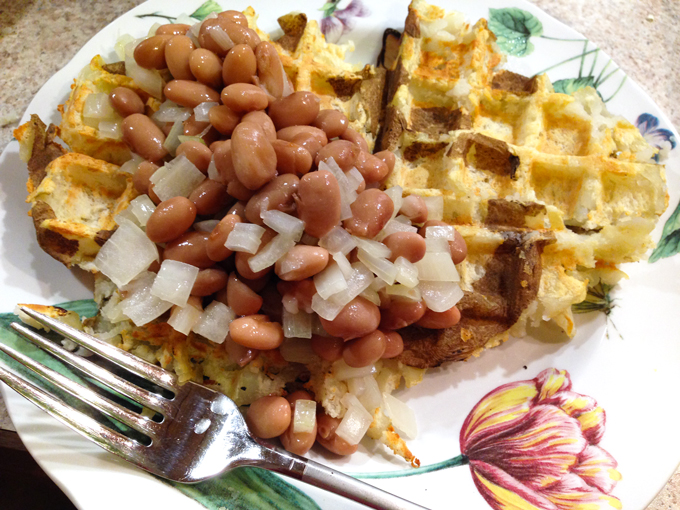 Giant waffle fries that are also healthy? Yes, please!