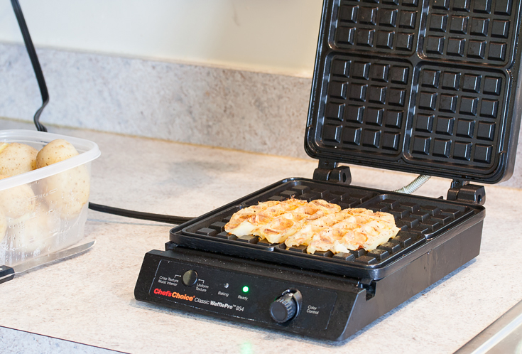Old Fries + Waffle Iron = Awesome Pull-Apart Waffle Fries